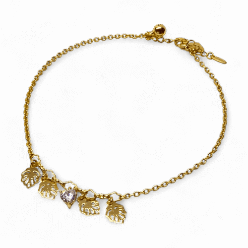 bratara picior eleri placata aur 14k