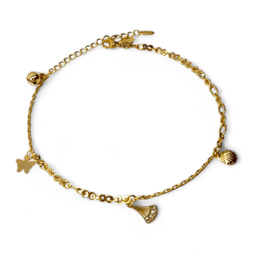 bratara picior sara placata aur 14k