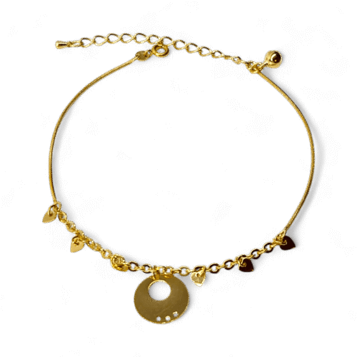 bratara picior yara placata aur 14k