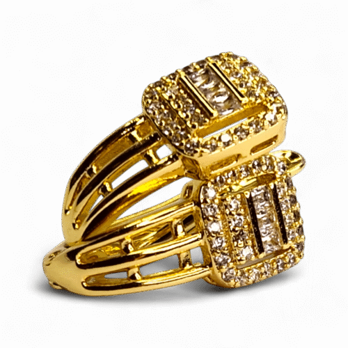 cercei placati aur 18k Denisa 14