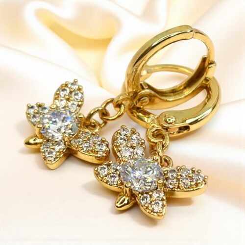 cercei placati aur 18k narcisa 1