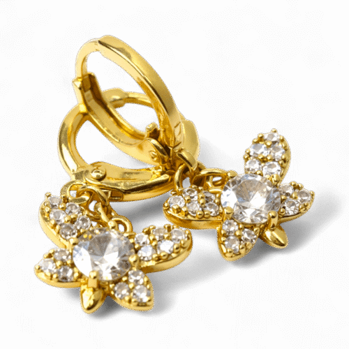 cercei placati aur 18k narcisa