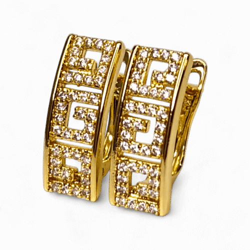 cercei placati aur 18k ramya