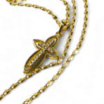colier sfanta cruce placat aur 14k IH801 3