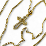 colier sfanta cruce placat aur 14k IH807