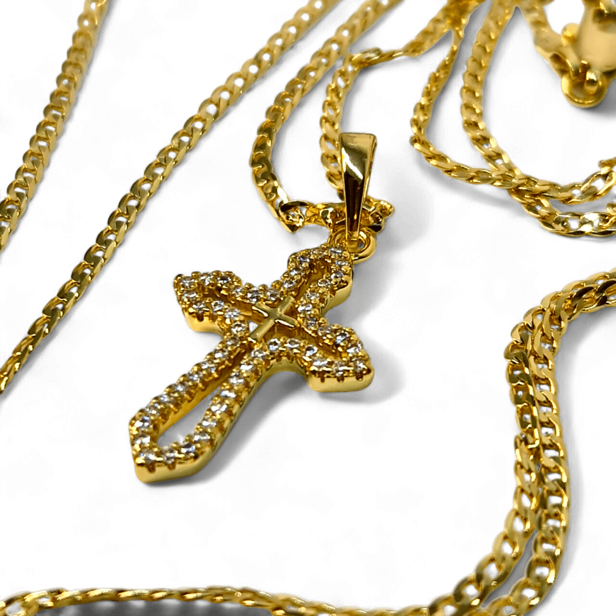 colier sfanta cruce placat aur 14k IH807 5 colier sfanta cruce placat aur 14k IH807 5