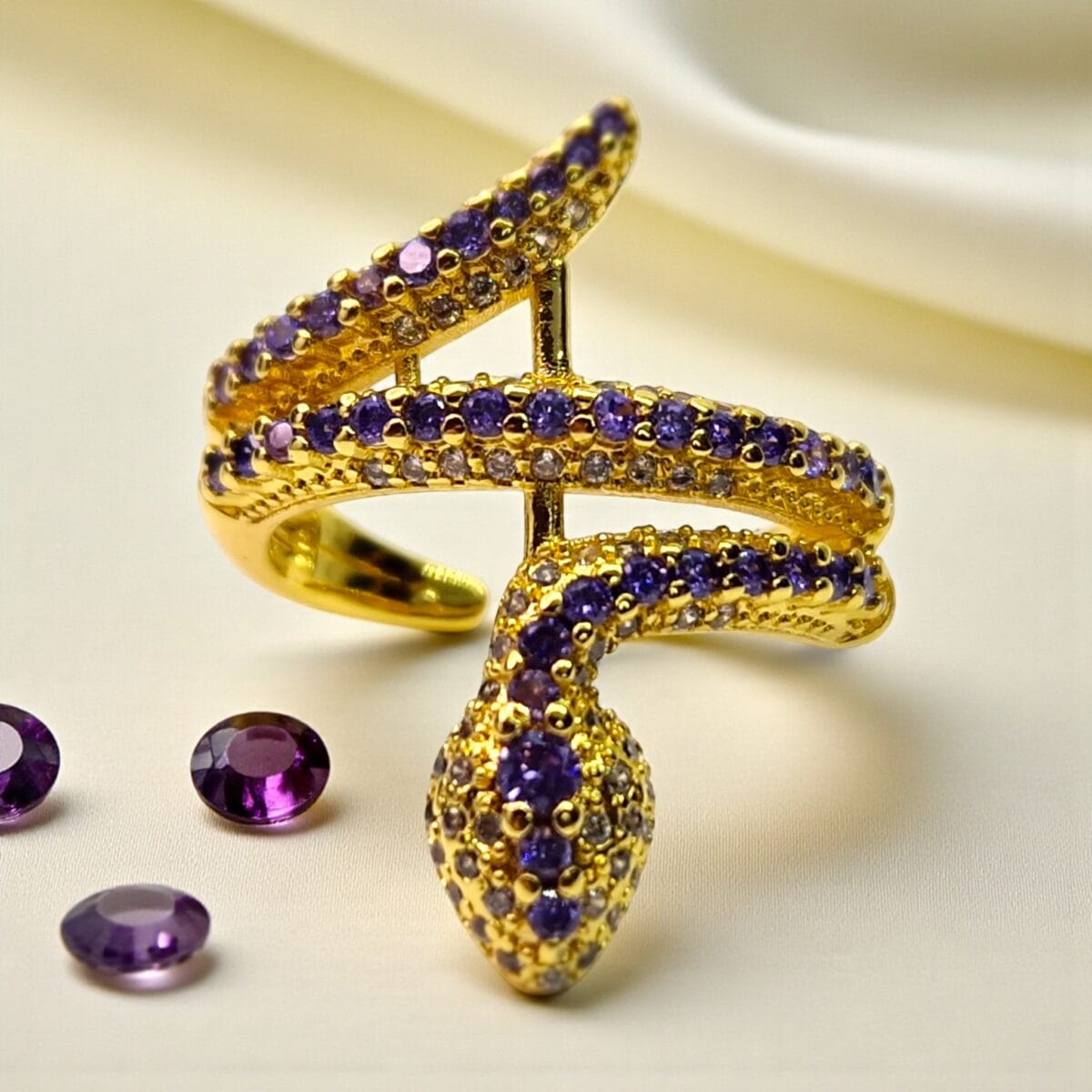 inel kaida blue placat aur 14k 1 inel kaida blue placat aur 14k 1