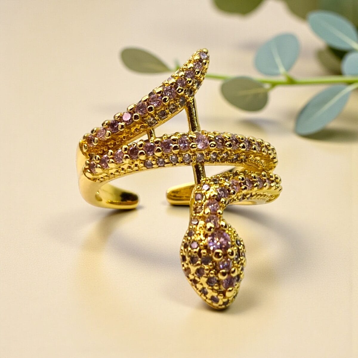 inel kaida pink placat aur 14k 1 inel kaida pink placat aur 14k 1