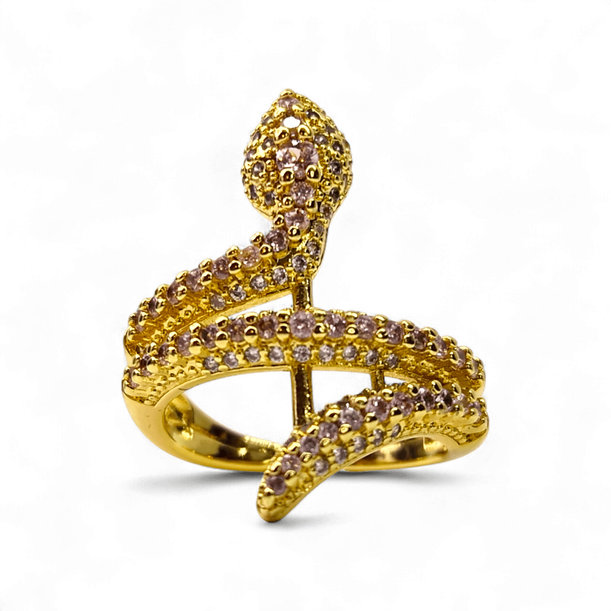 inel kaida pink placat aur 14k 2 inel kaida pink placat aur 14k 2
