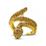 inel kaida pink placat aur 14k