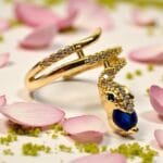 inel leyla blue placat aur 14k